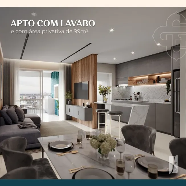Foto 1 de Apartamento com 3 Quartos à venda, 111m² em Centro, Criciúma