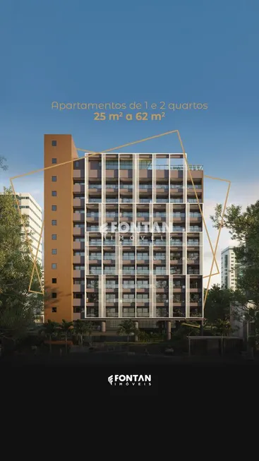 Foto 1 de Apartamento com 1 Quarto à venda, 25m² em Jatiúca, Maceió