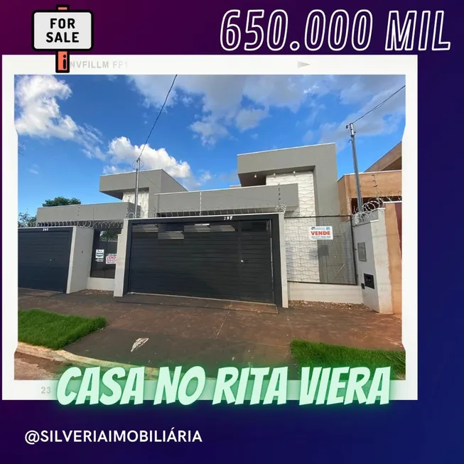 Foto 1 de Casa com 2 Quartos à venda, 112m² em Parque Residencial Rita Vieira, Campo Grande