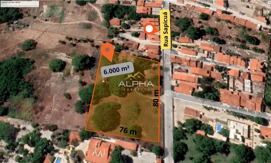 Foto 1 de Lote/Terreno à venda, 6000m² em Lagoa Redonda, Fortaleza