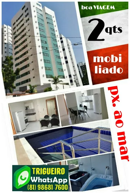 Foto 1 de Apartamento com 2 Quartos para alugar, 65m² em Boa Viagem, Recife