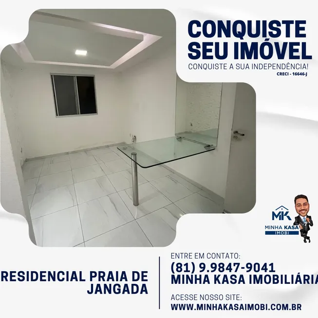 Foto 1 de Apartamento com 2 Quartos à venda, 43m² em Barra de Jangada, Jaboatão dos Guararapes