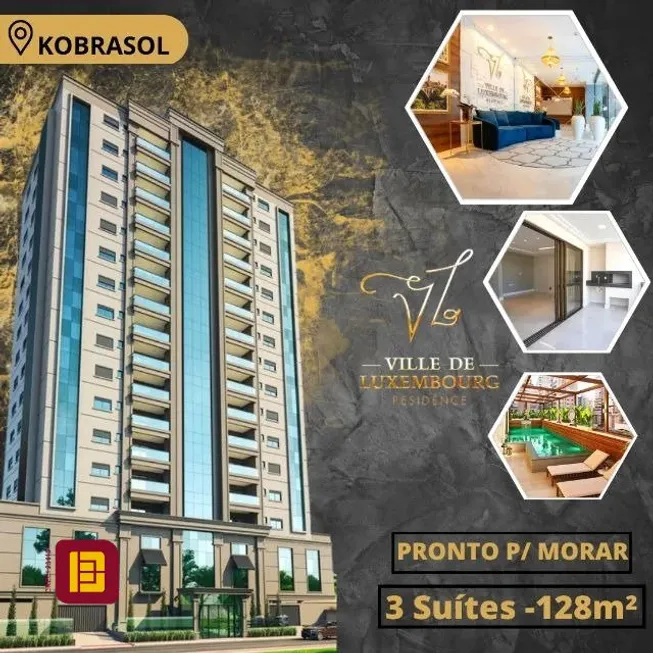 Foto 1 de Apartamento com 3 Quartos à venda, 128m² em Kobrasol, São José