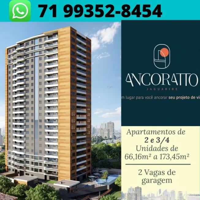 Foto 1 de Apartamento com 2 Quartos à venda, 66m² em Piatã, Salvador
