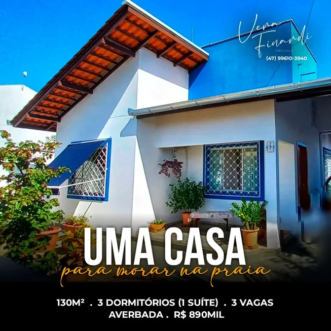 Foto 1 de Casa com 3 Quartos à venda, 130m² em Itacolomi, Balneário Piçarras