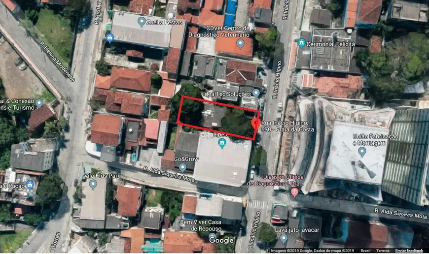 Foto 1 de Lote/Terreno com 1 Quarto à venda, 598m² em Praia da Costa, Vila Velha