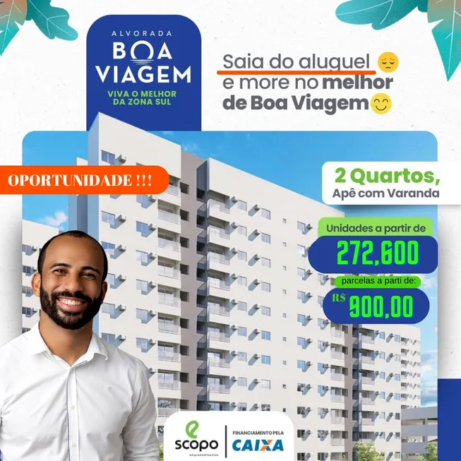 Foto 1 de Apartamento com 2 Quartos à venda, 44m² em Imbiribeira, Recife