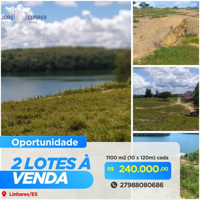 Foto 1 de Lote/Terreno à venda, 2200m² em Sao Rafael, Linhares