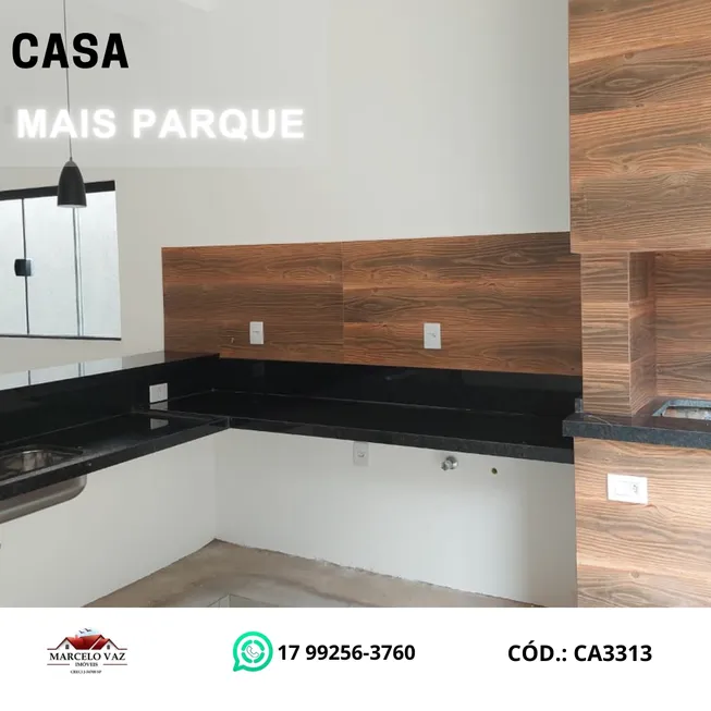 Foto 1 de Casa com 3 Quartos à venda, 115m² em Residencial Mais Parque Mirassol, Mirassol