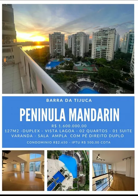 Foto 1 de Apartamento com 2 Quartos à venda, 127m² em Barra da Tijuca, Rio de Janeiro