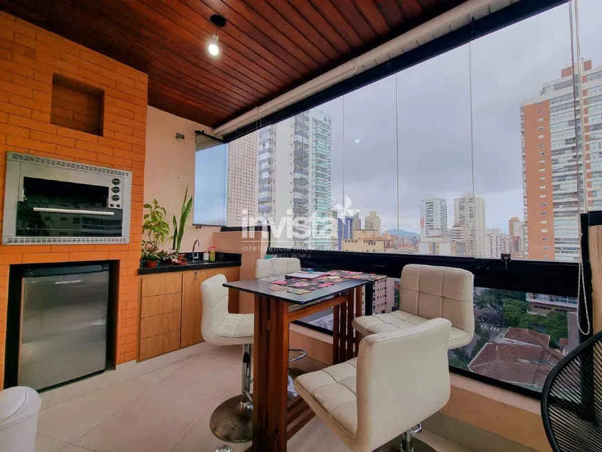 Foto 1 de Apartamento com 4 Quartos para alugar, 275m² em Boqueirão, Santos