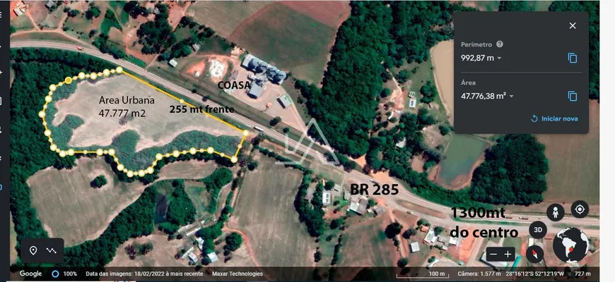 Foto 1 de Lote/Terreno à venda, 255m² em , Mato Castelhano