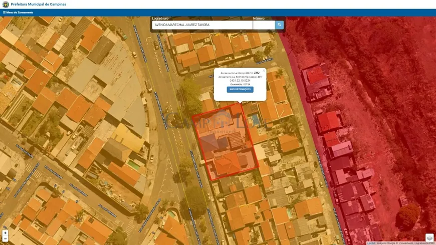 Foto 1 de Lote/Terreno à venda, 1200m² em Jardim Campos Elíseos, Campinas