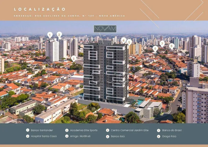 Foto 1 de Apartamento com 3 Quartos à venda, 87m² em Nova América, Piracicaba