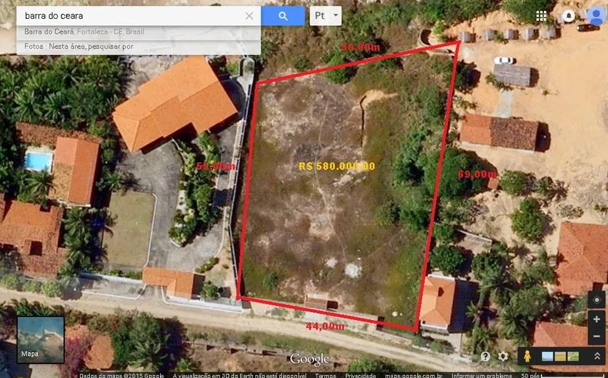 Foto 1 de Lote/Terreno à venda, 2914m² em Iparana, Caucaia