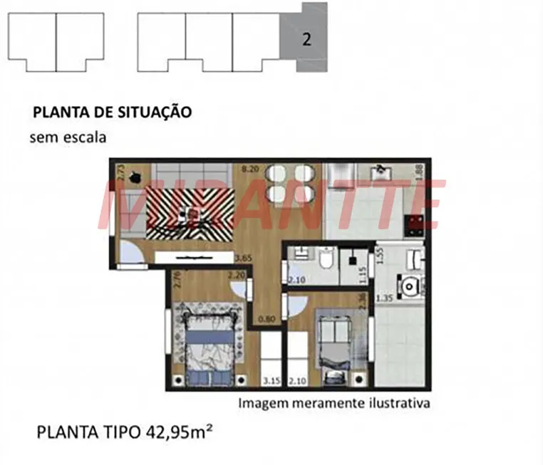 Foto 1 de Apartamento com 2 Quartos à venda, 42m² em Vila Mazzei, São Paulo