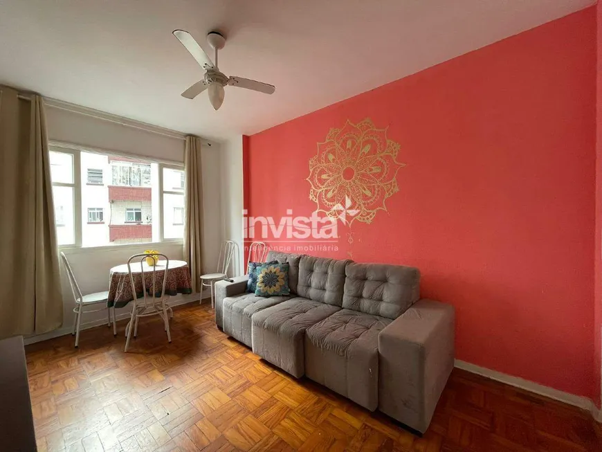 Foto 1 de Apartamento com 1 Quarto à venda, 45m² em José Menino, Santos