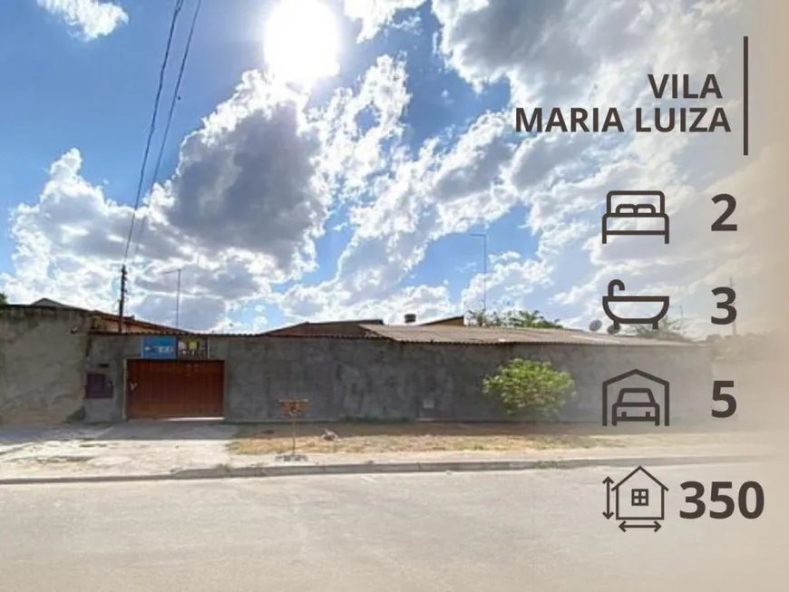 Foto 1 de Casa com 2 Quartos à venda, 350m² em Vila Maria Luiza, Goiânia