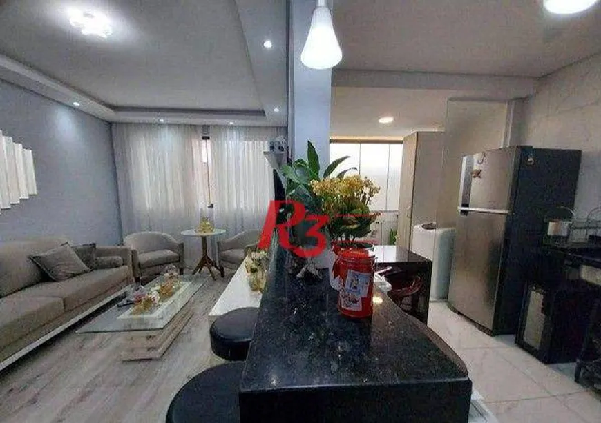 Foto 1 de Apartamento com 3 Quartos à venda, 90m² em Pompeia, Santos