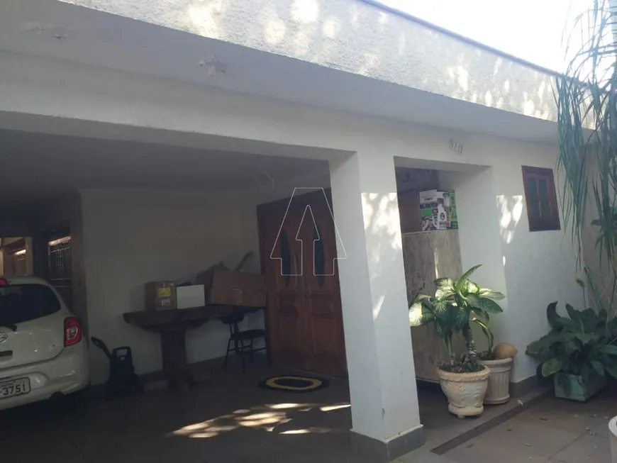 Foto 1 de Casa com 4 Quartos para alugar, 209m² em Vila Mendonça, Araçatuba