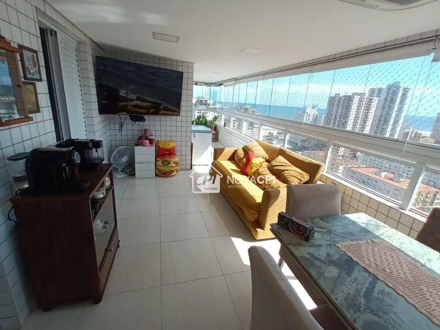 Foto 1 de Apartamento com 3 Quartos à venda, 130m² em Aviação, Praia Grande