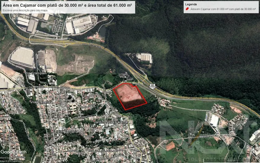 Foto 1 de Lote/Terreno à venda, 61000m² em Portal dos Ipês, Cajamar