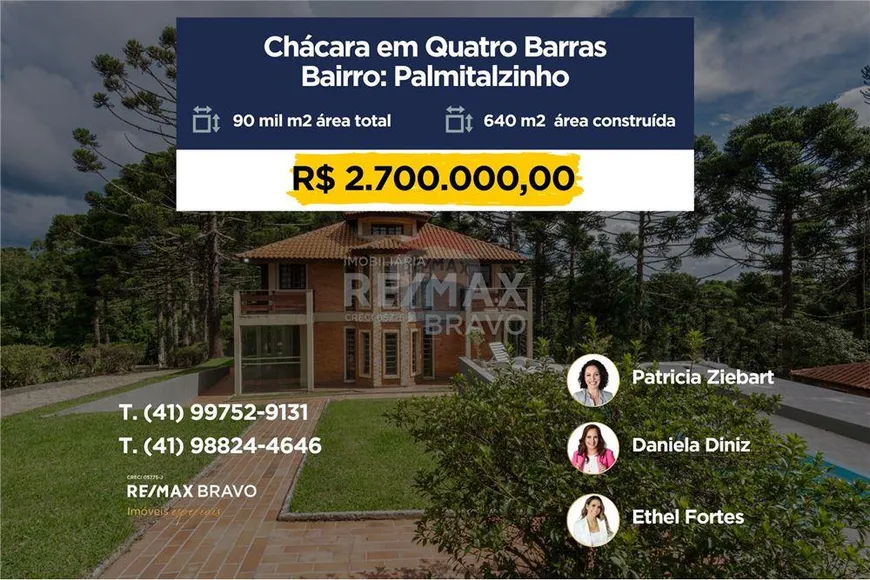 Foto 1 de Fazenda/Sítio à venda, 640m² em Centro, Quatro Barras