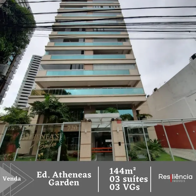 Foto 1 de Apartamento com 3 Quartos à venda, 144m² em Umarizal, Belém