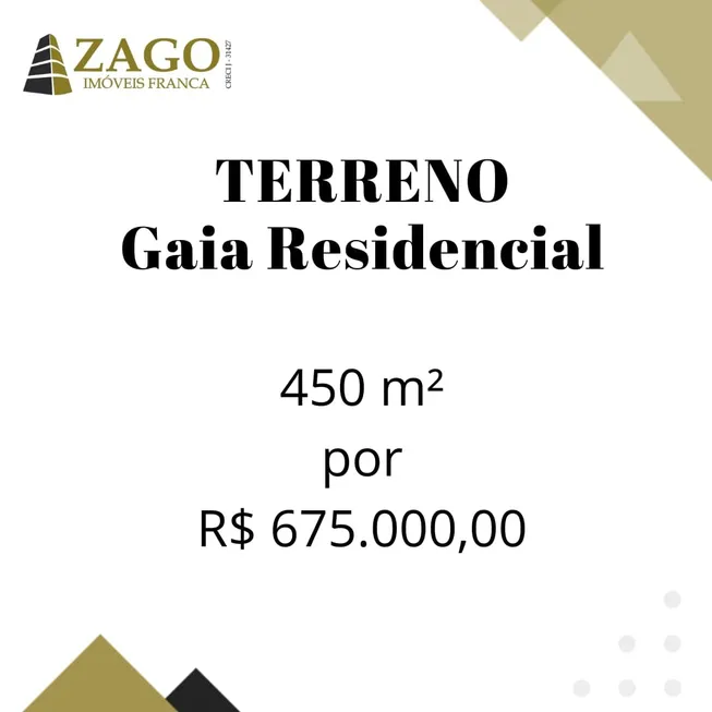 Foto 1 de Lote/Terreno à venda, 450m² em Prolongamento Vila Duque de Caxias, Franca