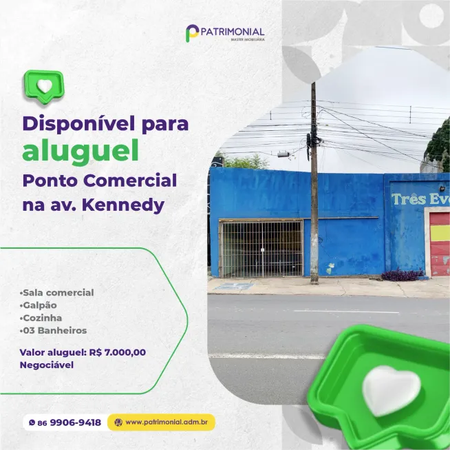 Foto 1 de Ponto Comercial para alugar, 700m² em São Cristóvão, Teresina