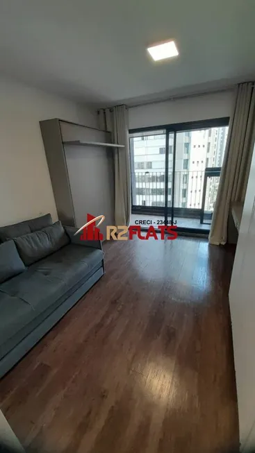 Foto 1 de Apartamento com 1 Quarto para alugar, 26m² em Indianópolis, São Paulo