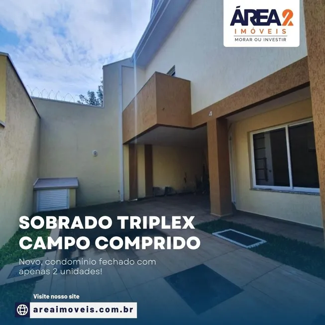 Foto 1 de Sobrado com 3 Quartos à venda, 184m² em Campo Comprido, Curitiba