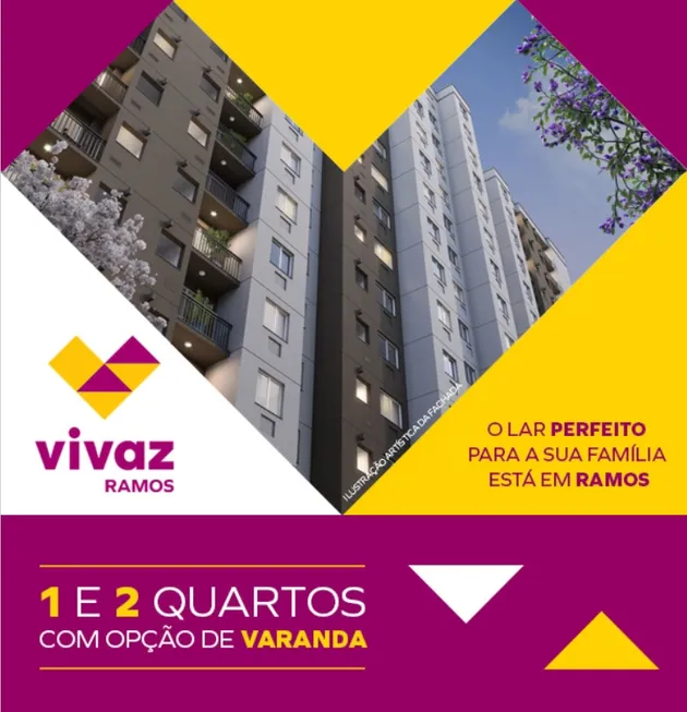 Foto 1 de Apartamento com 2 Quartos à venda, 45m² em Ramos, Rio de Janeiro