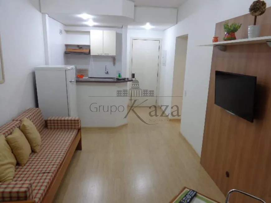 Foto 1 de Flat com 1 Quarto à venda, 40m² em Jardim São Dimas, São José dos Campos