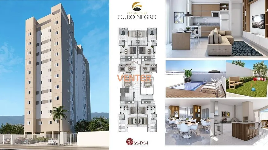 Foto 1 de Apartamento com 2 Quartos à venda, 60m² em Chácara do Visconde, Taubaté