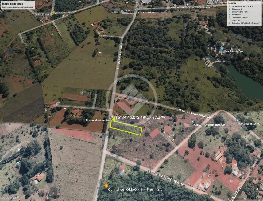 Foto 1 de Lote/Terreno à venda, 2861m² em Sítios de Recreio Mansões do Campus, Goiânia