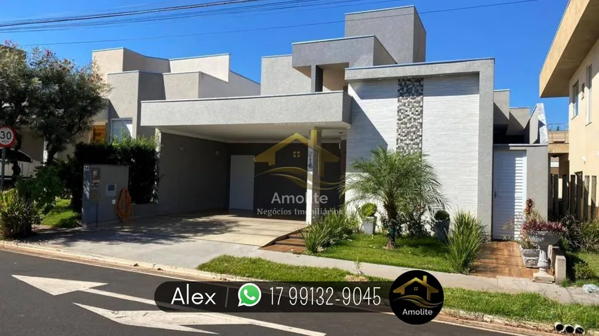 Foto 1 de Casa de Condomínio com 3 Quartos à venda, 164m² em Village Damha Rio Preto III, São José do Rio Preto