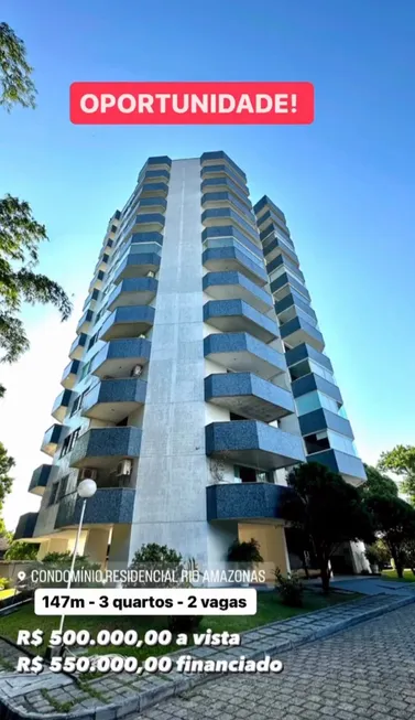 Foto 1 de Apartamento com 3 Quartos à venda, 147m² em Aleixo, Manaus