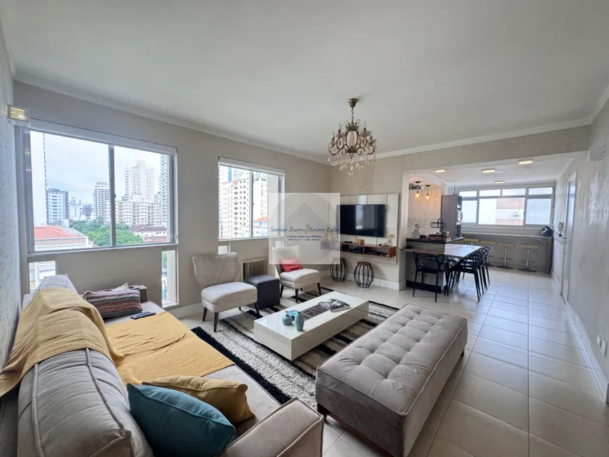 Foto 1 de Apartamento com 3 Quartos à venda, 150m² em José Menino, Santos