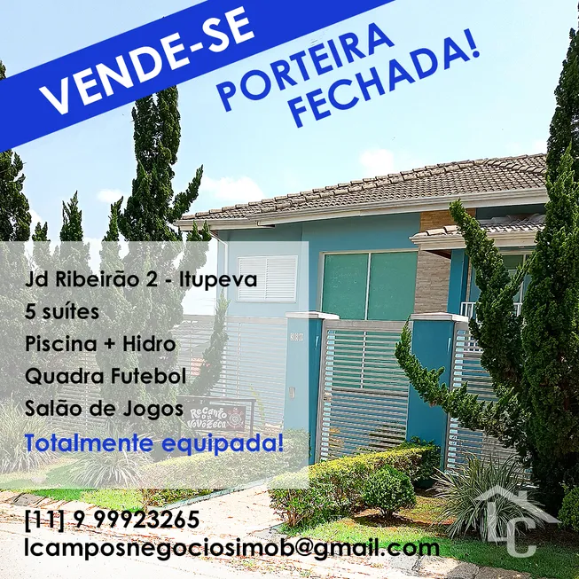 Foto 1 de Casa de Condomínio com 5 Quartos à venda, 400m² em Jardim do Ribeirão II, Itupeva