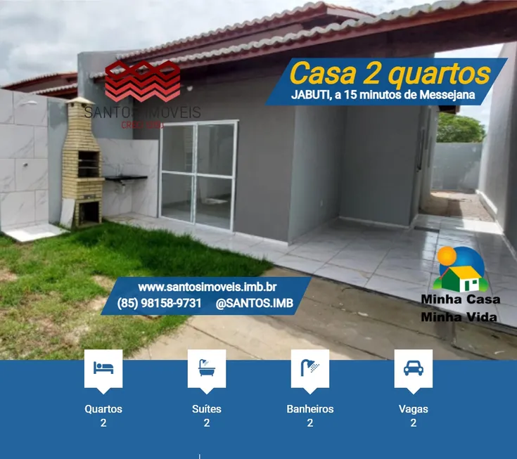 Foto 1 de Casa com 2 Quartos à venda, 140m² em Pedras, Fortaleza