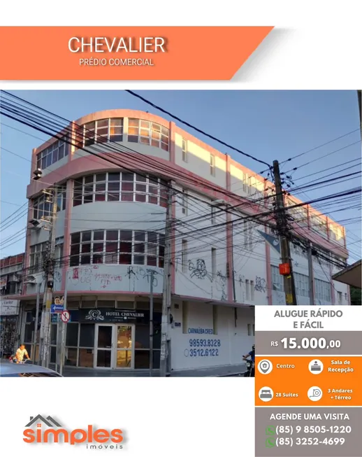 Foto 1 de Prédio Comercial com 28 Quartos para alugar, 1175m² em Centro, Fortaleza