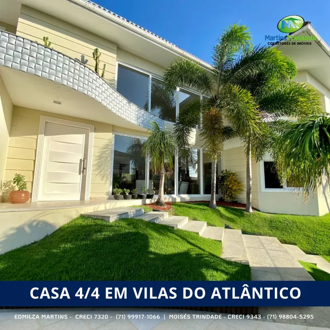 Foto 1 de Casa com 4 Quartos à venda, 477m² em Vilas do Atlantico, Lauro de Freitas