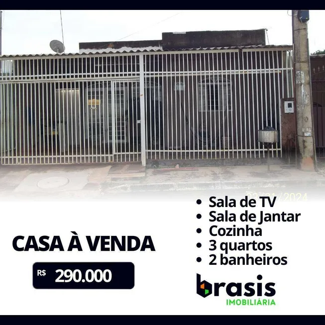 Foto 1 de Casa com 3 Quartos à venda, 150m² em Samambaia Norte, Samambaia