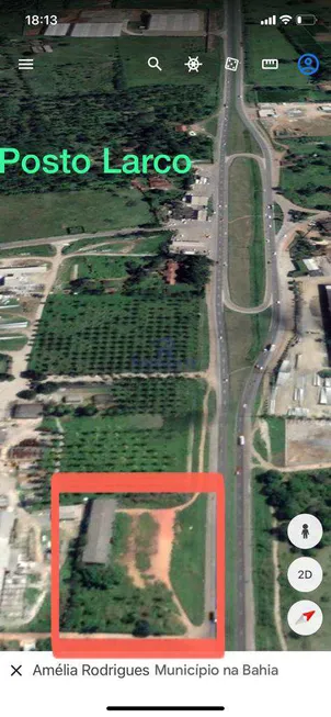 Foto 1 de Lote/Terreno à venda, 12000m² em Centro, Amélia Rodrigues