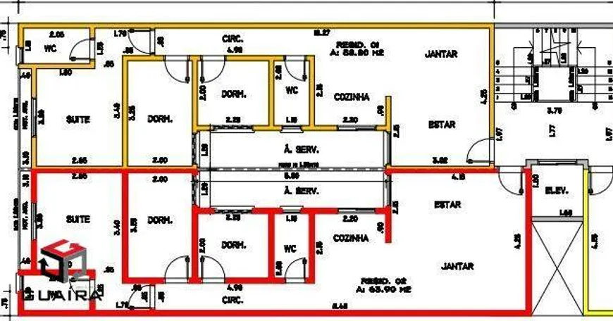 Foto 1 de Apartamento com 2 Quartos à venda, 50m² em Utinga, Santo André