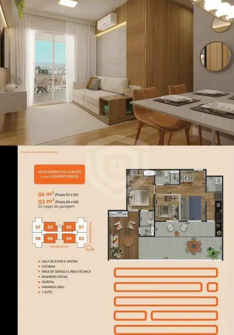 Foto 1 de Apartamento com 2 Quartos à venda, 93m² em Vila Aviação, Bauru