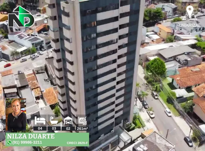 Foto 1 de Apartamento com 4 Quartos à venda, 261m² em Umarizal, Belém