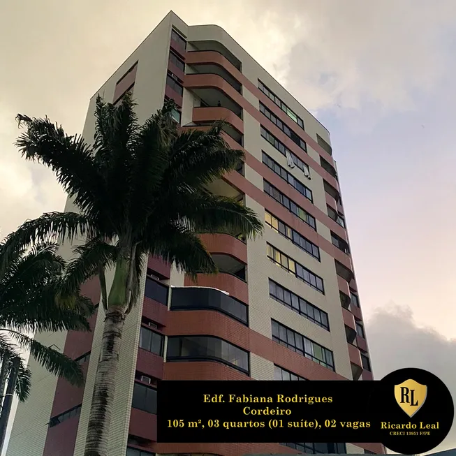 Foto 1 de Apartamento com 3 Quartos à venda, 105m² em Cordeiro, Recife