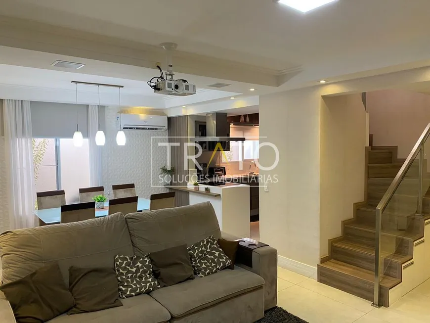Foto 1 de Casa de Condomínio com 3 Quartos à venda, 128m² em Loteamento Alphaville Campinas, Campinas